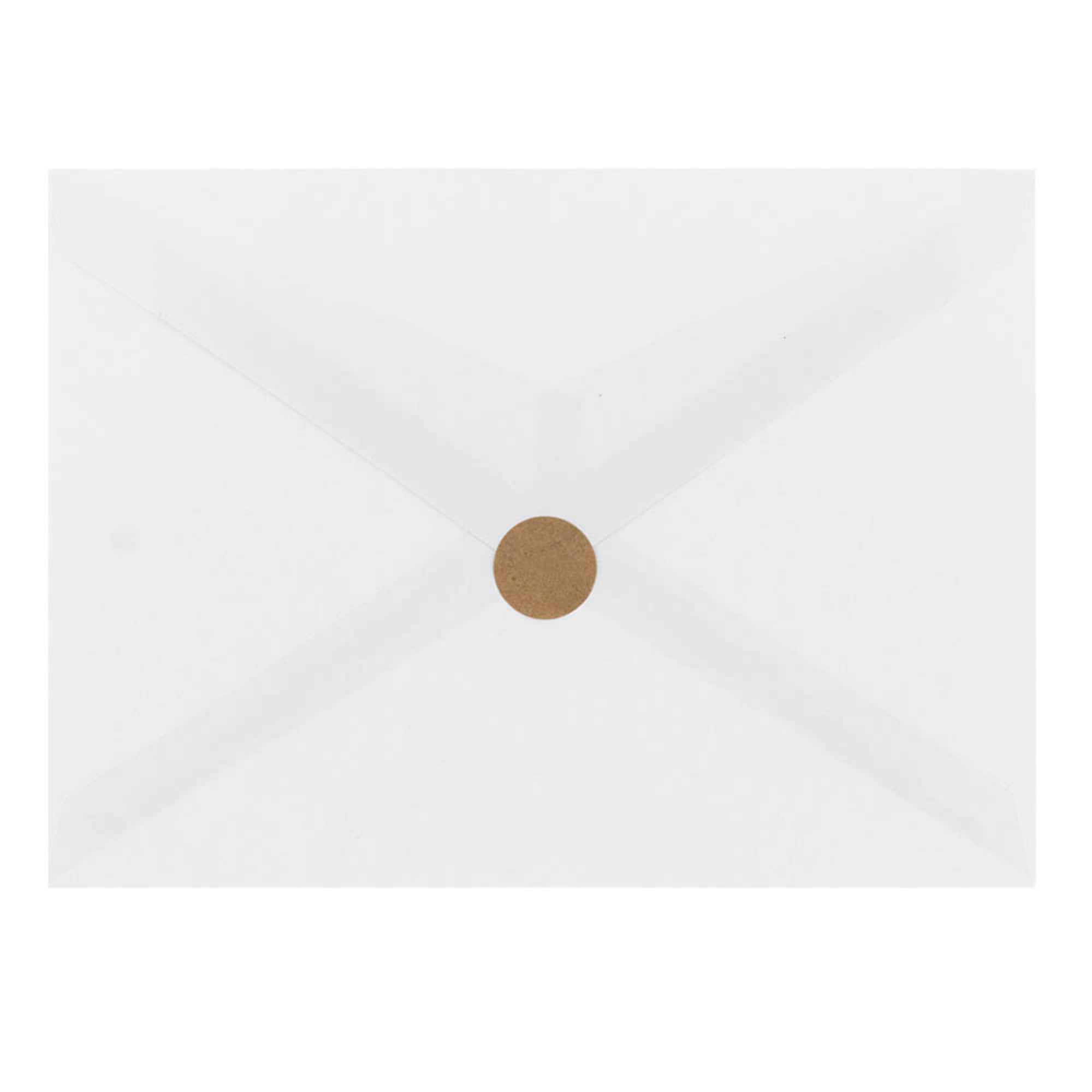 JAM Paper Brown Kraft Circle Label Stickers